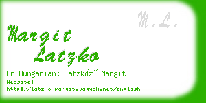 margit latzko business card
